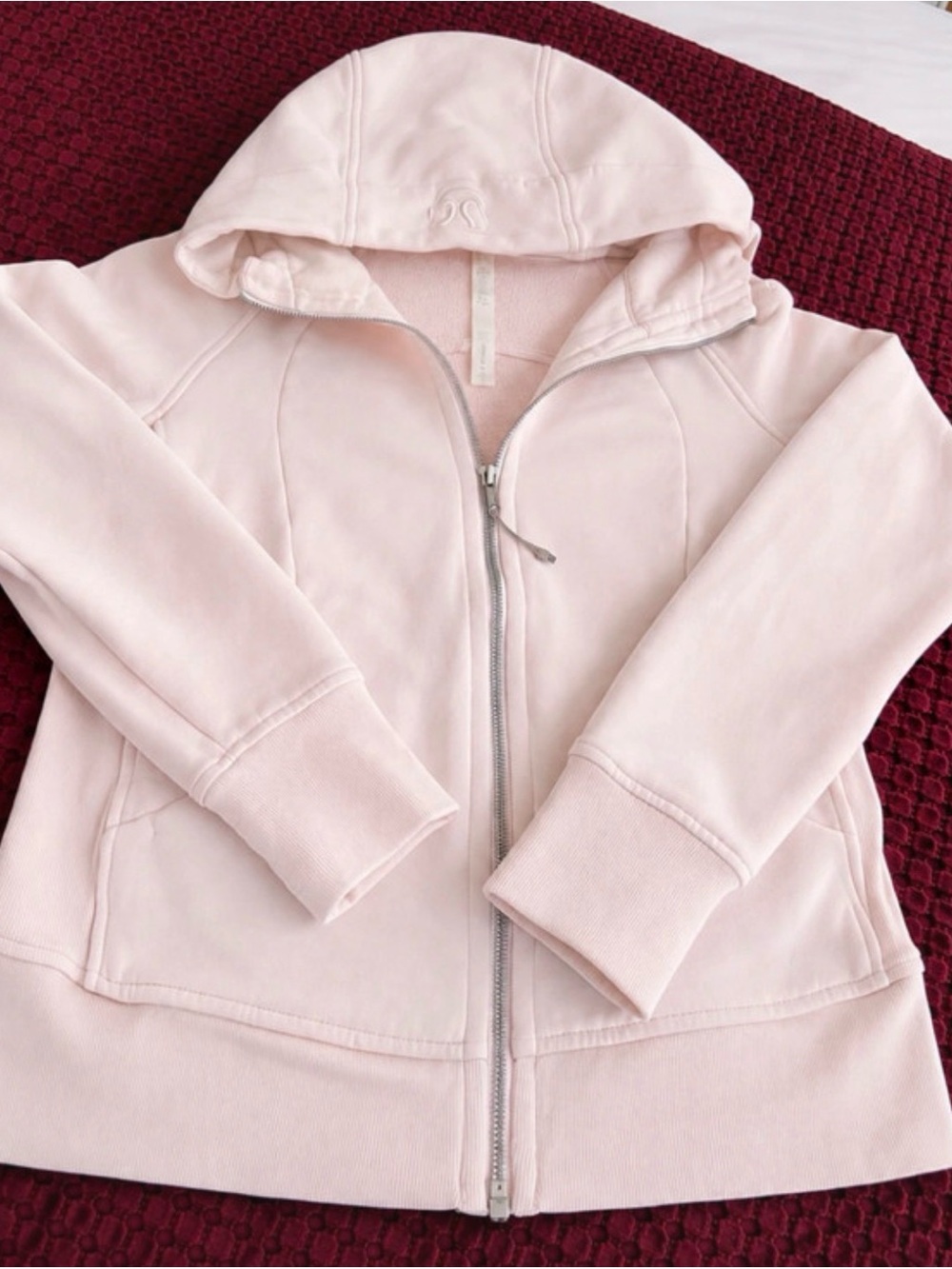 lululemon athletica Light Pink Zip Hoodie